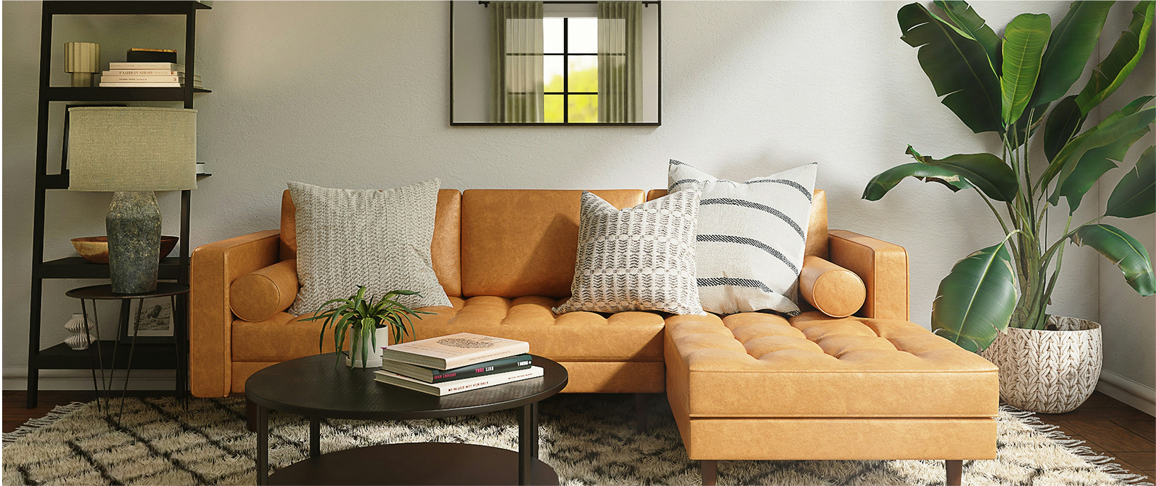 Clean, fresh living room after professional ozone odor treatment